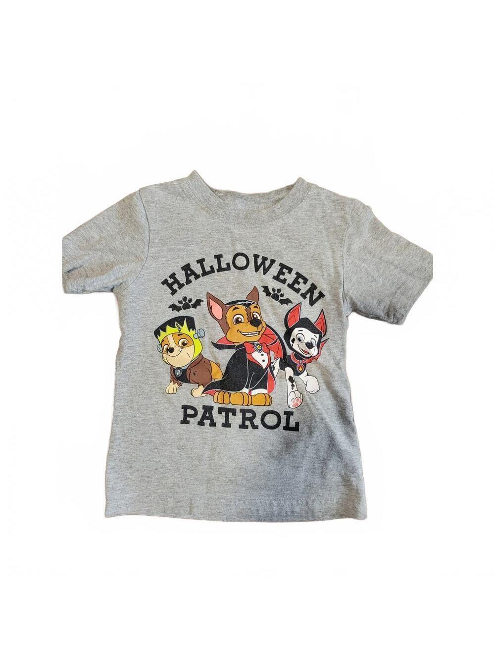 Halloween Paw Patrol Graphic T Shirt Gray Toddler Size 2T